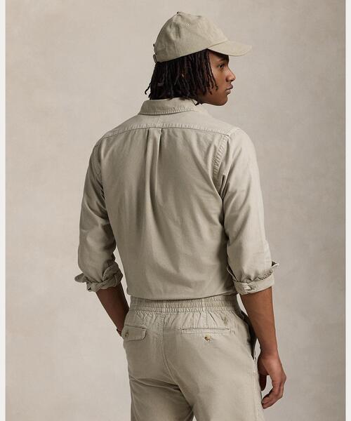 POLO RALPH LAUREN（ポロ ラルフ ローレン）の「クラシック フィット ミネラルダイド オックスフォード シャツ（シャツ/ブラウス・メンズ・グリーン系1・XS/S/M/L/XL/XXL）」の4枚目の写真