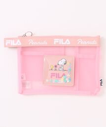 FILA（フィラ）の「【FILA/フィラ ×PEANUTS/ピーナッツ】SNOOPY スヌーピー コラボ  メッシュ ポーチ 小物入れ（ポーチ）」