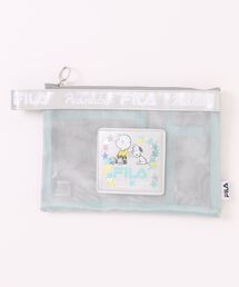 FILA（フィラ）の「【FILA/フィラ ×PEANUTS/ピーナッツ】SNOOPY スヌーピー コラボ  メッシュ ポーチ 小物入れ（ポーチ）」