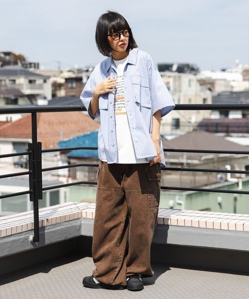 PBLIM(ページボーイリム)の「《UNISEX》テキストロゴTシャツ(Tシャツ/カットソー・レディース・オフホワイト/ブラック・MEDIUM/LARGE)」の19枚目の写真