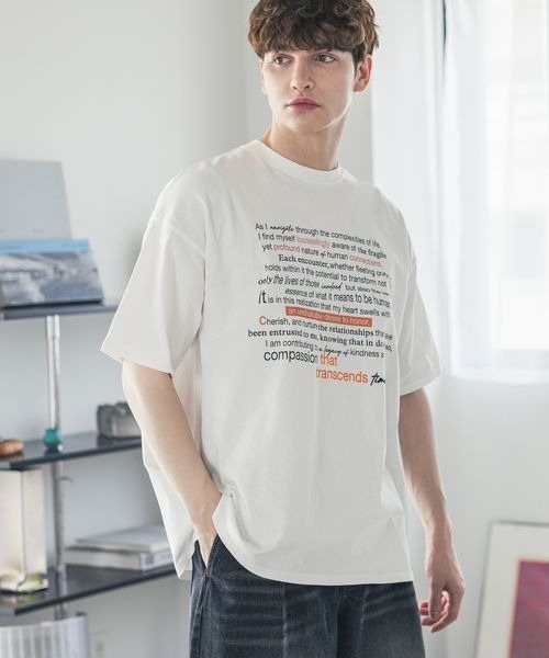 PBLIM(ページボーイリム)の「《UNISEX》テキストロゴTシャツ(Tシャツ/カットソー・レディース・オフホワイト/ブラック・MEDIUM/LARGE)」の22枚目の写真
