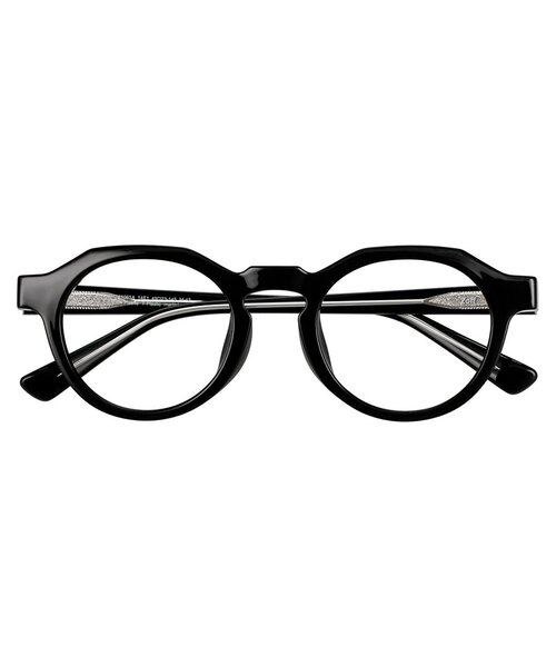 Zoff(ゾフ)の「ボストン型 メガネ|軽量|太縁|黒縁フレーム|伊達メガネ|ユニセックス|読書|ビジネス|Zoff|CLASSIC (クラシック)(メガネ・レディース・クリア/ダークブラウン/ライトグレー系/ブラック・FREE)」の2枚目の写真