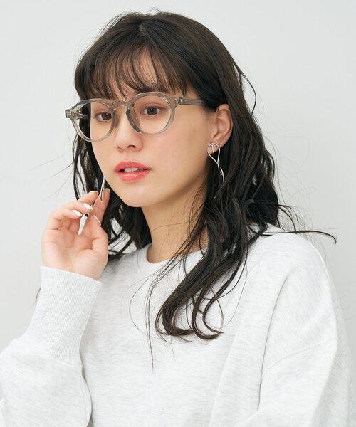 Zoff(ゾフ)の「ボストン型 メガネ|軽量|太縁|黒縁フレーム|伊達メガネ|ユニセックス|読書|ビジネス|Zoff|CLASSIC (クラシック)(メガネ・レディース・クリア/ダークブラウン/ライトグレー系/ブラック・FREE)」の18枚目の写真