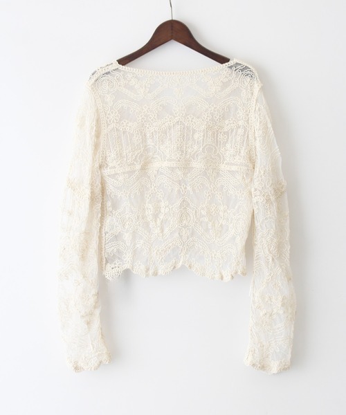 SpRay（スプレイ）の「コードレースシアーカーディガン（カーディガン/ボレロ・レディース・ホワイト/アイボリー・FREE）」の20枚目の写真
