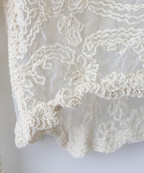 SpRay（スプレイ）の「コードレースシアーカーディガン（カーディガン/ボレロ・レディース・ホワイト/アイボリー・FREE）」の18枚目の写真