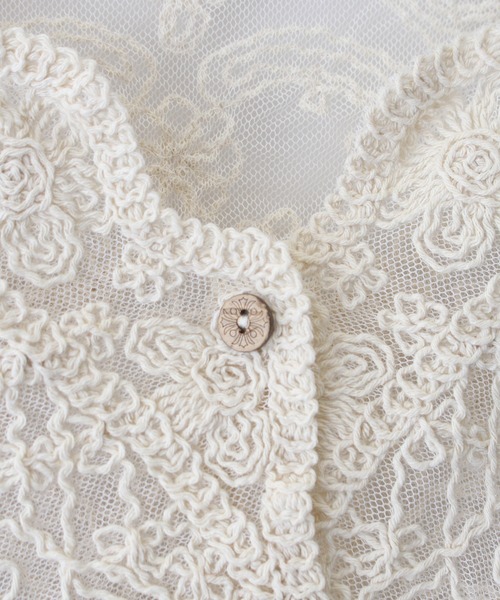 SpRay（スプレイ）の「コードレースシアーカーディガン（カーディガン/ボレロ・レディース・ホワイト/アイボリー・FREE）」の16枚目の写真