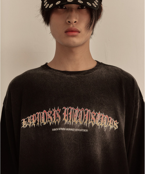 LIBERE(リベーレ)の「LIBERE リベーレ / FLAME LONG SLEEVE TEE ファイヤーパターンプリントビッグシルエットロンT / 251231-251232(Tシャツ/カットソー・メンズ・ブラック/ピンク・LARGE/MEDIUM/SMALL)」の12枚目の写真