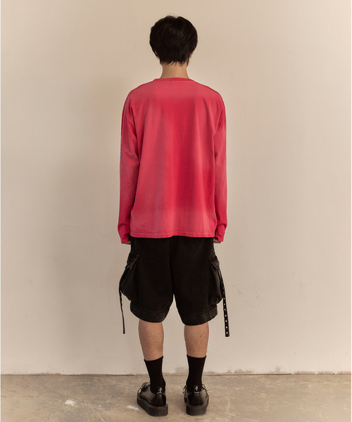 LIBERE(リベーレ)の「LIBERE リベーレ / FLAME LONG SLEEVE TEE ファイヤーパターンプリントビッグシルエットロンT / 251231-251232(Tシャツ/カットソー・メンズ・ブラック/ピンク・LARGE/MEDIUM/SMALL)」の15枚目の写真