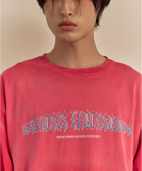 LIBERE(リベーレ)の「LIBERE リベーレ / FLAME LONG SLEEVE TEE ファイヤーパターンプリントビッグシルエットロンT / 251231-251232(Tシャツ/カットソー・メンズ・ブラック/ピンク・LARGE/MEDIUM/SMALL)」の13枚目の写真