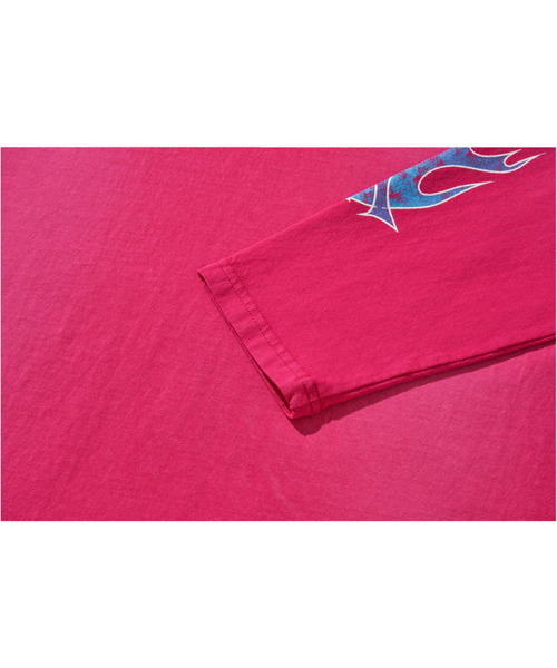 LIBERE(リベーレ)の「LIBERE リベーレ / FLAME LONG SLEEVE TEE ファイヤーパターンプリントビッグシルエットロンT / 251231-251232(Tシャツ/カットソー・メンズ・ブラック/ピンク・LARGE/MEDIUM/SMALL)」の8枚目の写真