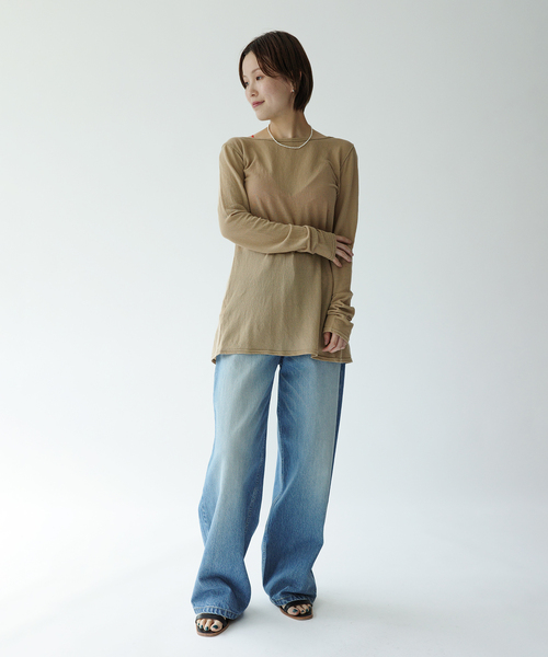 EMILY WEEK(エミリーウィーク)の「2WAY シアーカーディガン(カーディガン/ボレロ・レディース・ブラウン/ベージュ・FREE)」の8枚目の写真