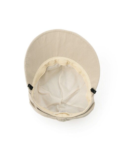 SHOO・LA・RUE(シューラルー)の「【UVカット】つば広キャスケット【サイズ調整/あご紐付き】(キャスケット・レディース・ライトベージュ/ブラック/ベージュ・00)」の7枚目の写真