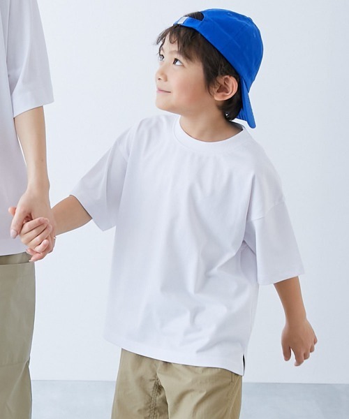 セール】【ひやシャリ】接触冷感 無地 ビッグシルエット 半袖Tシャツ