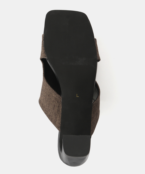 B.C STOCK（ベーセーストック）の「ファブリックヒールサンダル（その他シューズ・レディース・ブラック/ベージュ/ブラウン・24.5cm/23.5cm/22.5cm）」の9枚目の写真