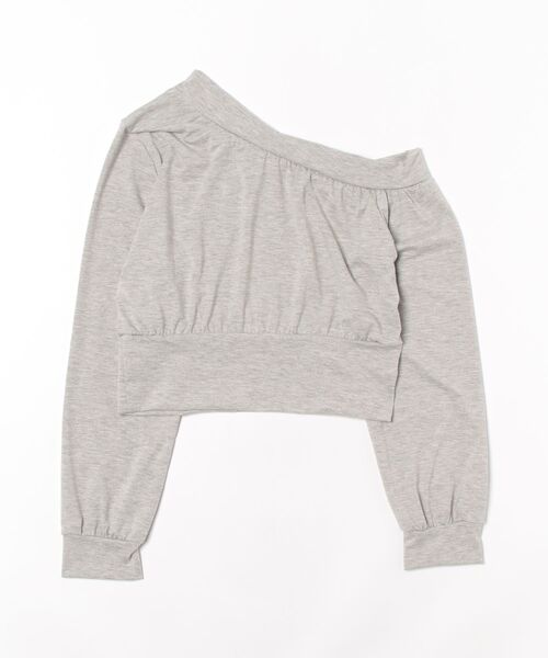 VIBGYOR（ヴィブジョー）の「【LAMPOON】ワンショルダースエット（スウェット・レディース・ホワイト/ブラック/グレー・FREE）」の4枚目の写真