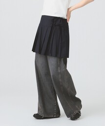 Ray BEAMS | プリーツ ダブル リボン ミニスカート(スカート)