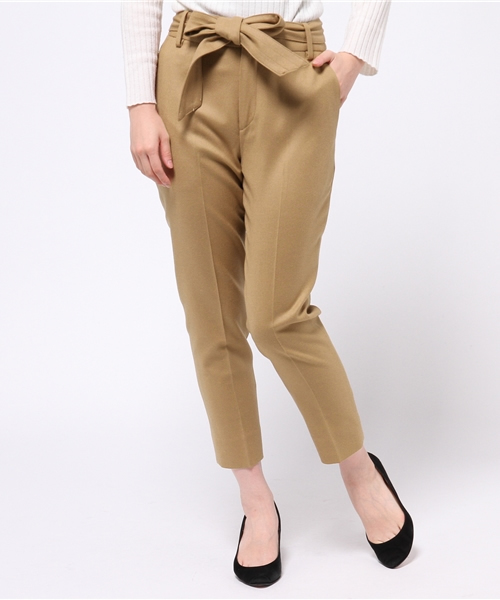 IENA（イエナ）の「CA/フラノ スリットパンツ◆（その他パンツ・レディース・ネイビー/キャメル/カーキ・36/34/40/38）」の8枚目の写真