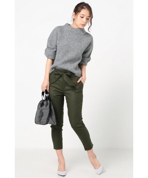 IENA（イエナ）の「CA/フラノ スリットパンツ◆（その他パンツ・レディース・ネイビー/キャメル/カーキ・36/34/40/38）」の4枚目の写真