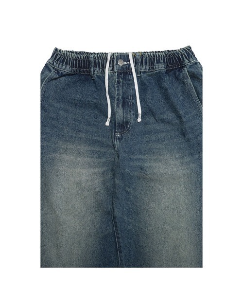 Cheers(チアーズ)の「BAGGY DENIM PANTS(デニムパンツ・メンズ・インディゴブルー/ブラック・M/L/XL)」の3枚目の写真