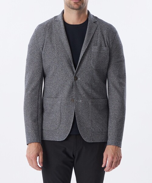 EPOCA UOMO（エポカウォモ）の「メッシュジャカードジャケット（テーラードジャケット・メンズ・ライトブルー/ネイビー・48/46）」の5枚目の写真