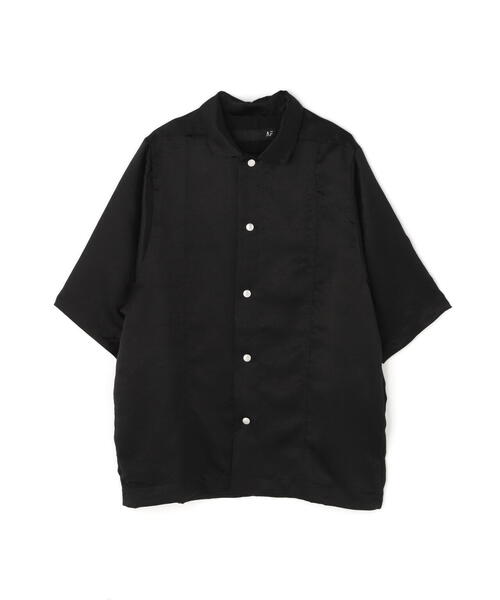 ROYAL FLASH（ロイヤルフラッシュ）の「A.F ARTEFACT/エーエフ・アーティファクト/Satin Half Sleeve Shirt（シャツ/ブラウス・メンズ・ブラック・3/2）」の7枚目の写真