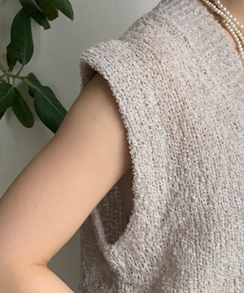 doudou ツイード深Vベスト DouDou（ドゥドゥ）の「NEWツイード深Vベスト（ベスト）」 - WEAR