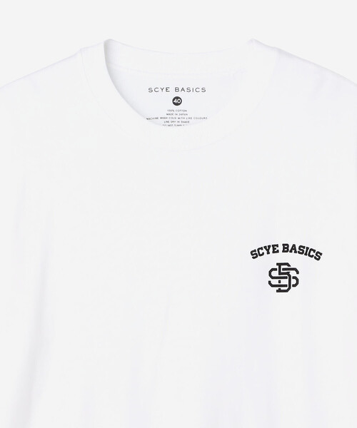 SCYE BASICS Tシャツ【新品タグ付き】 Scye BASICS サイベーシックス Tシャツ ロゴプリント Logo