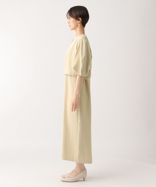 Elura(エルーラ)の「マルチシーンセットアップワンピース〈低身長サイズあり〉/326355(ワンピース・レディース・ブラック/ライトベージュ・FREE)」の5枚目の写真