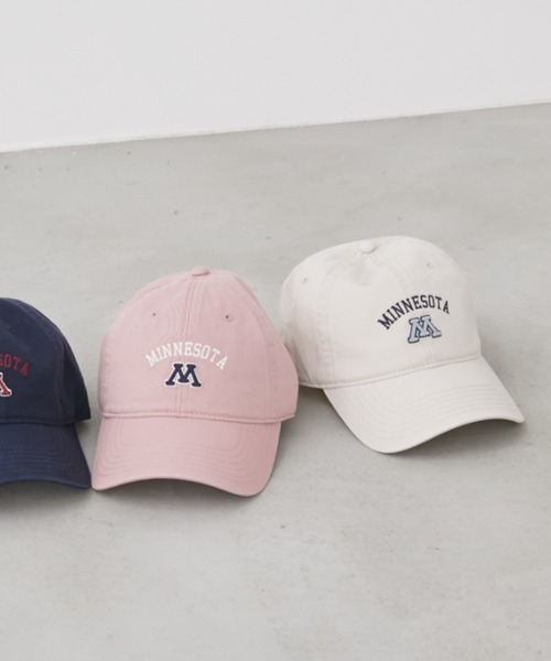 Auntie Rosa Holiday（アンティローザホリデー）の「刺繍ロゴCAP（キャップ・レディース・アイボリー/ピンク/ネイビー・FREE）」の3枚目の写真