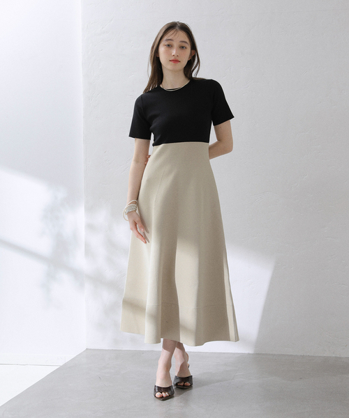 La TOTALITE（ラトータリテ）の「【洗える】ミラノリブニットワンピース（ワンピース・レディース・ブラック/ブラック系その他/ブルー・36/38）」の11枚目の写真