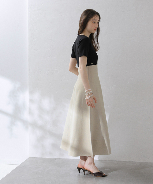 La TOTALITE（ラトータリテ）の「【洗える】ミラノリブニットワンピース（ワンピース・レディース・ブラック/ブラック系その他/ブルー・36/38）」の14枚目の写真