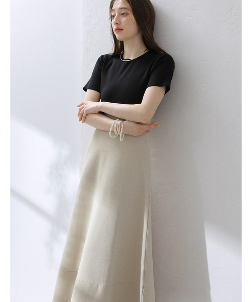 La TOTALITE（ラトータリテ）の「【洗える】ミラノリブニットワンピース（ワンピース・レディース・ブラック/ブラック系その他/ブルー・36/38）」の15枚目の写真