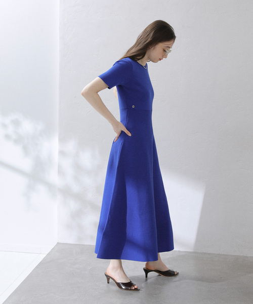 La TOTALITE（ラトータリテ）の「【洗える】ミラノリブニットワンピース（ワンピース・レディース・ブラック/ブラック系その他/ブルー・36/38）」の19枚目の写真