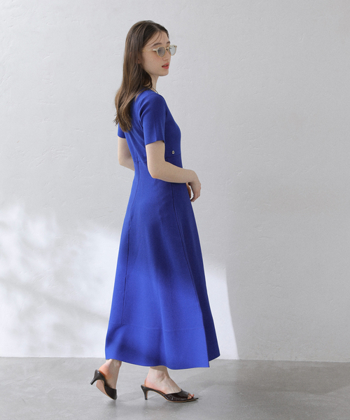 La TOTALITE（ラトータリテ）の「【洗える】ミラノリブニットワンピース（ワンピース・レディース・ブラック/ブラック系その他/ブルー・36/38）」の20枚目の写真