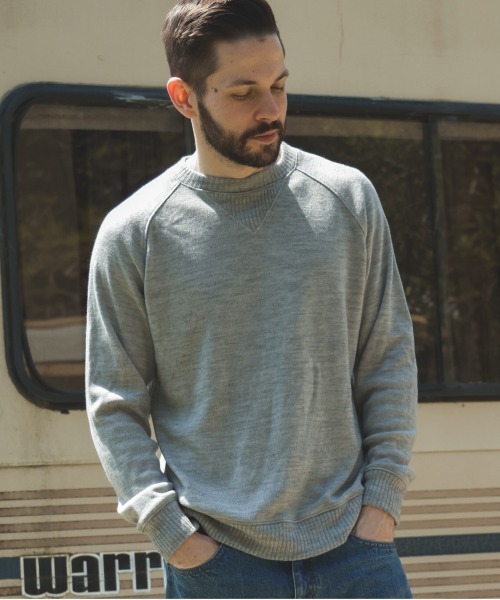 MR.OLIVE（ミスターオリーブ）の「BULKY SMOOTH KNIT / GUSSET SHIRT（Tシャツ/カットソー・メンズ・杢グレー/ブラック・MEDIUM/LARGE）」の13枚目の写真