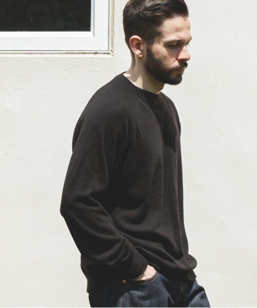 MR.OLIVE（ミスターオリーブ）の「BULKY SMOOTH KNIT / GUSSET SHIRT（Tシャツ/カットソー・メンズ・杢グレー/ブラック・MEDIUM/LARGE）」の10枚目の写真