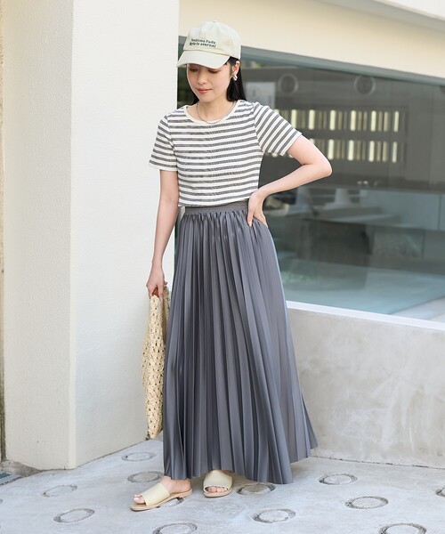 FREAK'S STORE（フリークスストア）の「ジャージープリーツスカート【限定展開】（スカート・レディース・ブラック/グレー/ブルー/イエロー・ﾌﾘ-）」の5枚目の写真