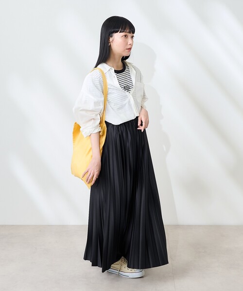 FREAK'S STORE（フリークスストア）の「ジャージープリーツスカート【限定展開】（スカート・レディース・ブラック/グレー/ブルー/イエロー・ﾌﾘ-）」の21枚目の写真