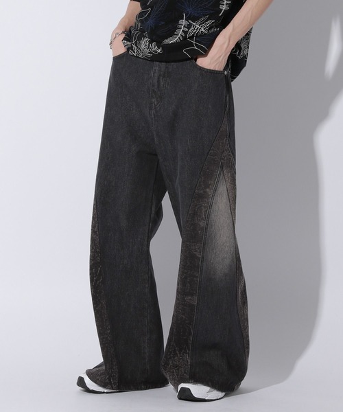 Anui(アニュイ)の「【UNISEX/3サイズ展開】カミナリブラストデニム(デニムパンツ・レディース・ブラック/ブルー・SMALL/LARGE/MEDIUM)」の17枚目の写真