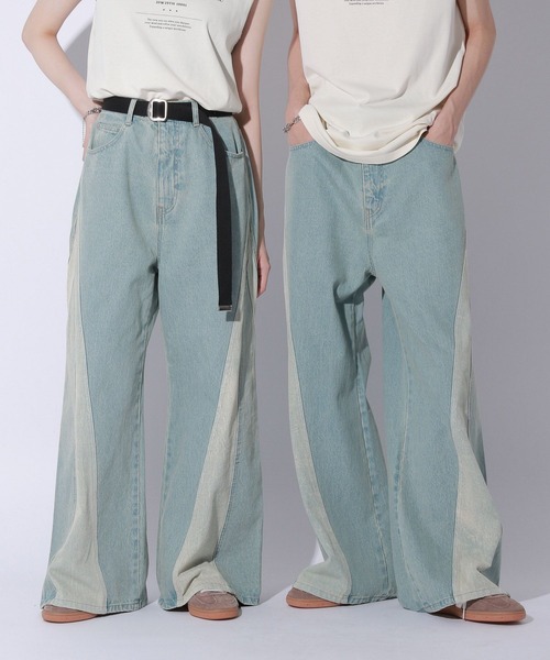 Anui(アニュイ)の「【UNISEX/3サイズ展開】カミナリブラストデニム(デニムパンツ・レディース・ブラック/ブルー・SMALL/LARGE/MEDIUM)」の20枚目の写真