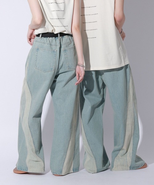 Anui(アニュイ)の「【UNISEX/3サイズ展開】カミナリブラストデニム(デニムパンツ・レディース・ブラック/ブルー・SMALL/LARGE/MEDIUM)」の21枚目の写真