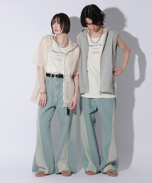 Anui(アニュイ)の「【UNISEX/3サイズ展開】カミナリブラストデニム(デニムパンツ・レディース・ブラック/ブルー・SMALL/LARGE/MEDIUM)」の22枚目の写真
