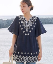 スカラップ レース」に該当するシャツ/ブラウス（レース