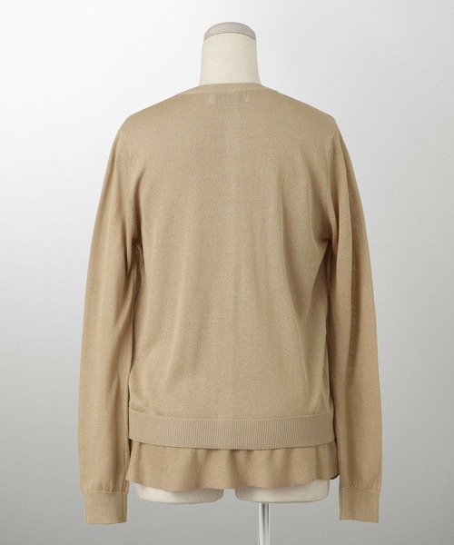 ニット セーター ペプラムニット アンサンブル HUIT レディース セール】ペプラムニット アンサンブル HUIT（ニット/セーター
