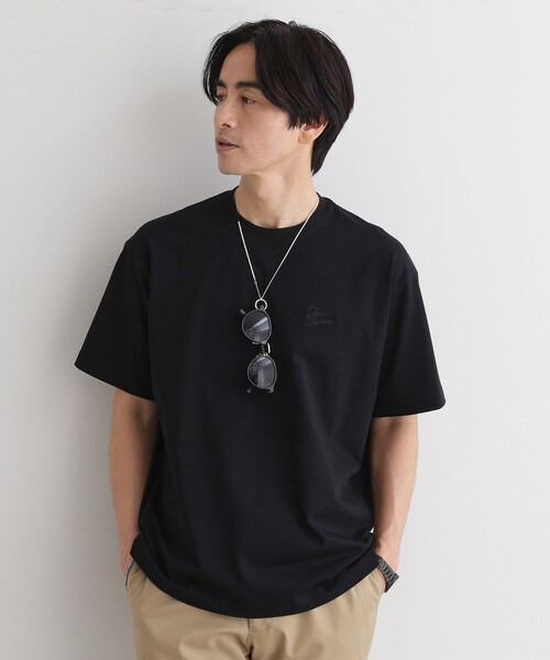 【美品】tao タオ 半袖Tシャツ 綿天竺×ナイロンチュール刺繍 半袖Tシャツ TN－T005