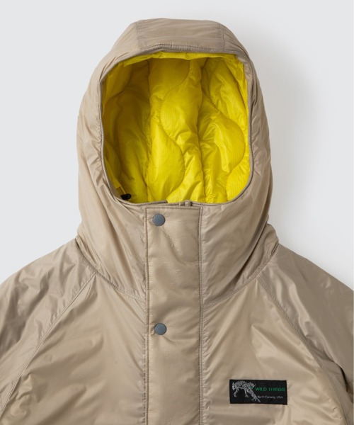 WILD THINGS（ワイルドシングス）の「ライト デナリジャケット│LIGHT DENALI JACKET（マウンテンパーカー・メンズ・ベージュ/パープル/ブラック/グレイッシュブルー・S/M/L/XL）」の6枚目の写真