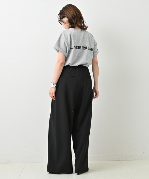 SLOBE IENA(スローブイエナ)の「《追加》1ST ETOILE Tシャツ(Tシャツ/カットソー・レディース・ブラウン/ホワイト/グレー・FREE)」の11枚目の写真