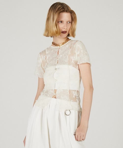2WAYレースシアートップ / 2Way Lace Sheer Top（その他トップス