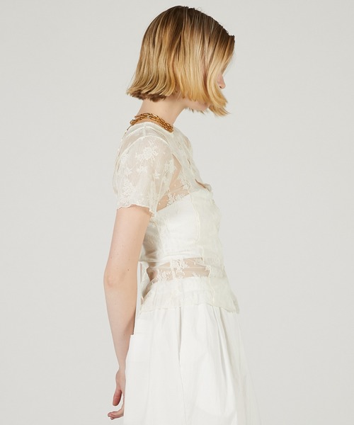 2WAYレースシアートップ / 2Way Lace Sheer Top レディース 2WAYレースシアートップ / 2Way Lace Sheer Top（その他トップス