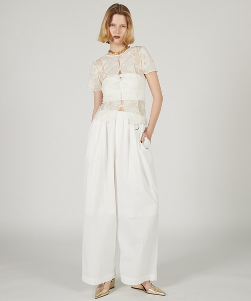 2WAYレースシアートップ / 2Way Lace Sheer Top（その他トップス
